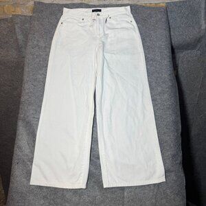 Banana Republic Womens White Wide-Leg Jeans Size 30/10 Petite NWT